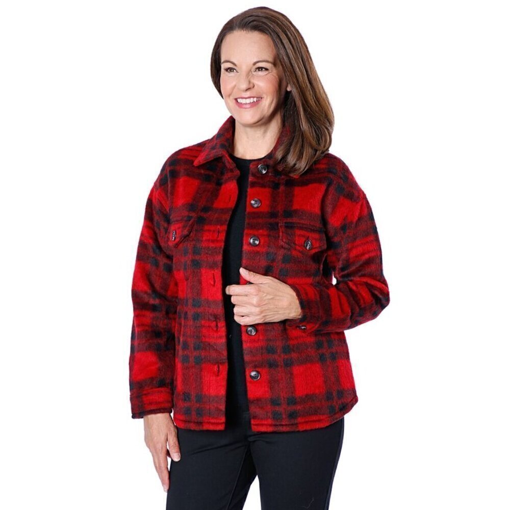 Parkhurst Elliott Shirt Jacket in Red Flannel